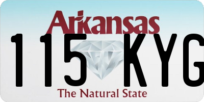 AR license plate 115KYG