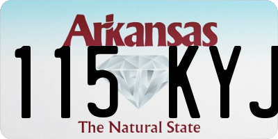 AR license plate 115KYJ