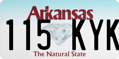AR license plate 115KYK