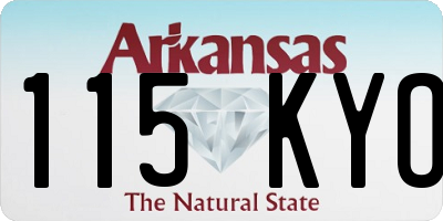 AR license plate 115KYO