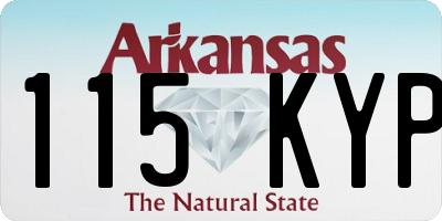 AR license plate 115KYP