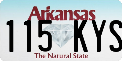 AR license plate 115KYS