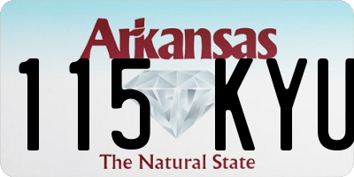 AR license plate 115KYU