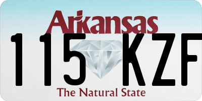 AR license plate 115KZF