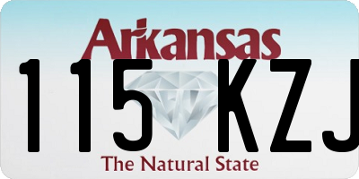 AR license plate 115KZJ