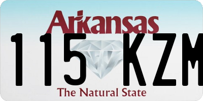 AR license plate 115KZM