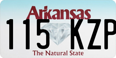 AR license plate 115KZP