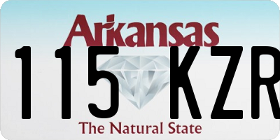 AR license plate 115KZR