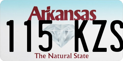 AR license plate 115KZS