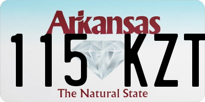 AR license plate 115KZT