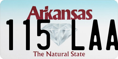 AR license plate 115LAA
