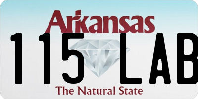 AR license plate 115LAB