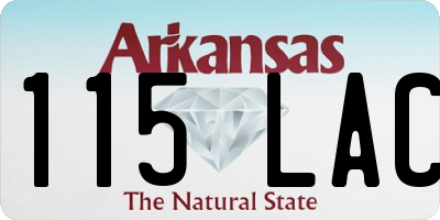 AR license plate 115LAC