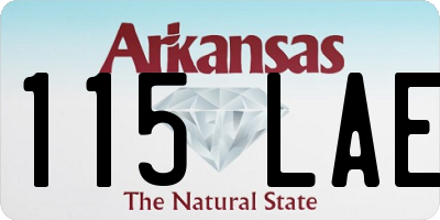 AR license plate 115LAE