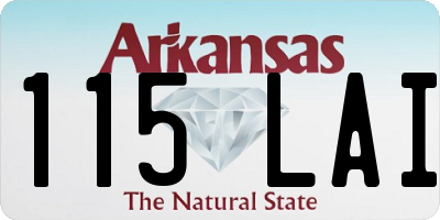 AR license plate 115LAI