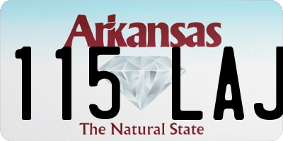 AR license plate 115LAJ