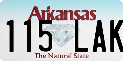 AR license plate 115LAK