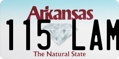 AR license plate 115LAM