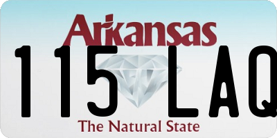 AR license plate 115LAQ