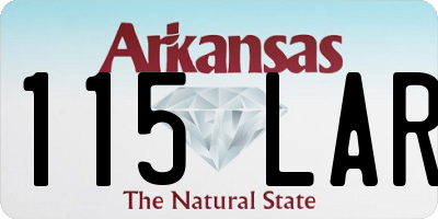 AR license plate 115LAR