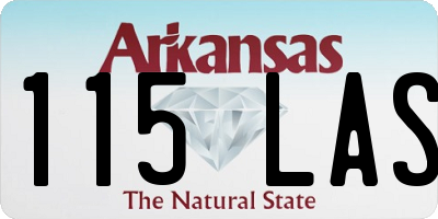 AR license plate 115LAS