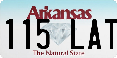 AR license plate 115LAT