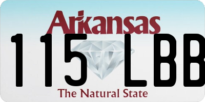 AR license plate 115LBB