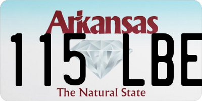 AR license plate 115LBE