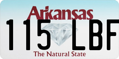 AR license plate 115LBF