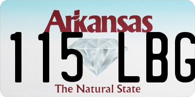 AR license plate 115LBG