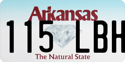 AR license plate 115LBH