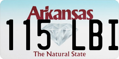 AR license plate 115LBI