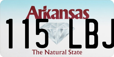 AR license plate 115LBJ