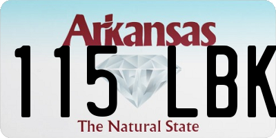 AR license plate 115LBK