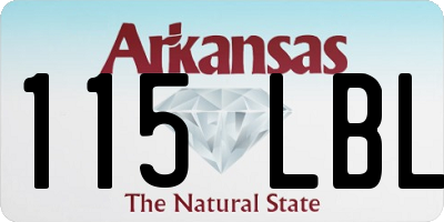AR license plate 115LBL