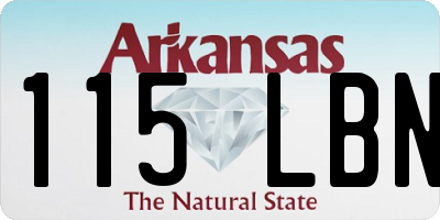 AR license plate 115LBN