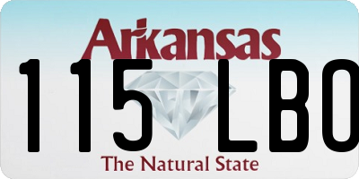 AR license plate 115LBO