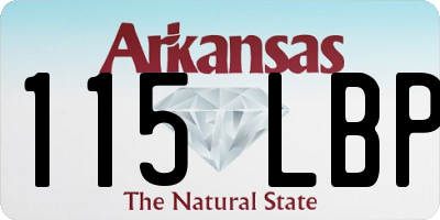 AR license plate 115LBP