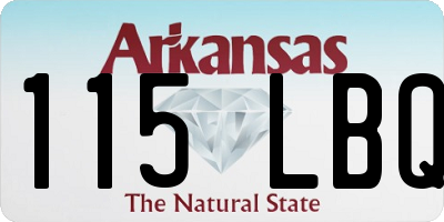 AR license plate 115LBQ