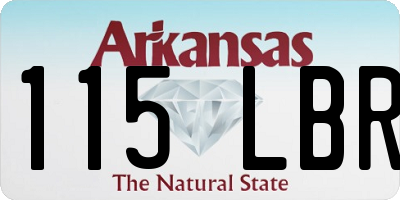 AR license plate 115LBR