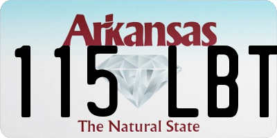 AR license plate 115LBT