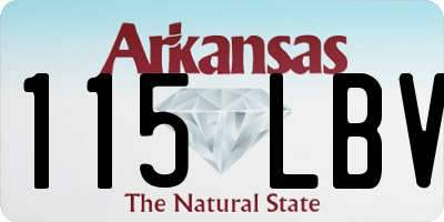 AR license plate 115LBV