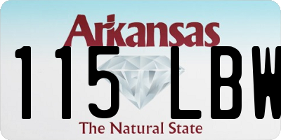 AR license plate 115LBW
