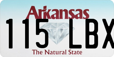 AR license plate 115LBX