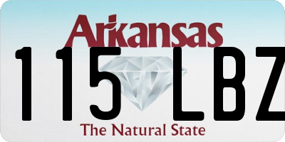 AR license plate 115LBZ