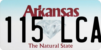 AR license plate 115LCA