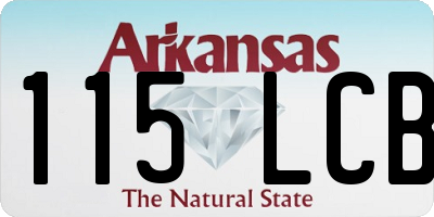 AR license plate 115LCB