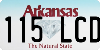 AR license plate 115LCD