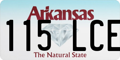 AR license plate 115LCE