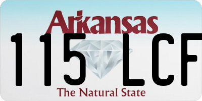 AR license plate 115LCF